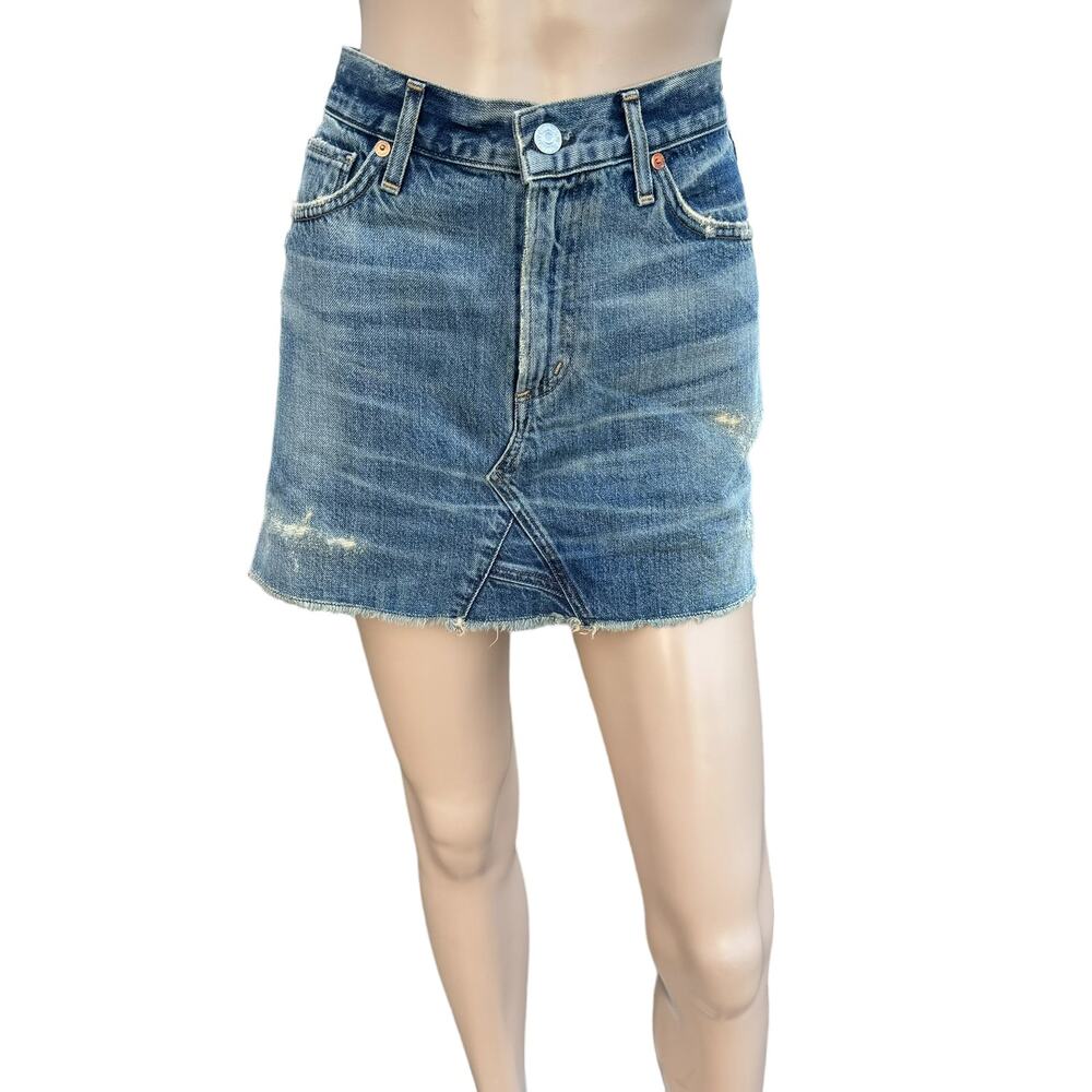 Citizens of Humanity Greenpoint Premium Vintage Denim Mini Skirt NWT 27